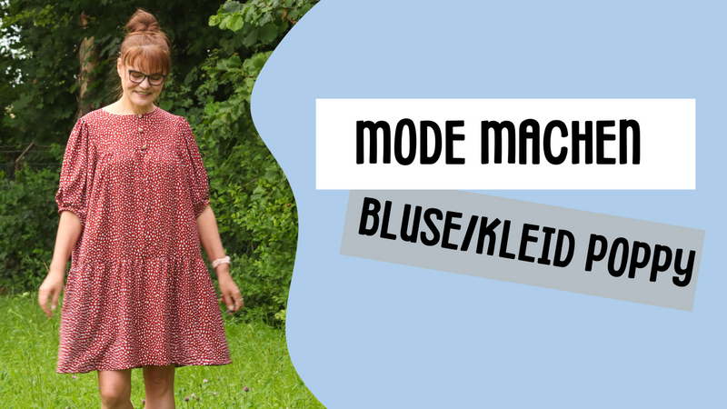Bluse, Tunika oder Kleid nähen: Schnittmuster POPPY mit Boho-Charme | sew4me