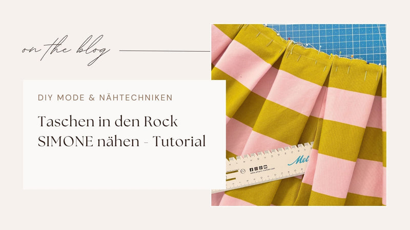 Nahttaschen in den Rock Simone nähen – Zuschnitt-Anleitung