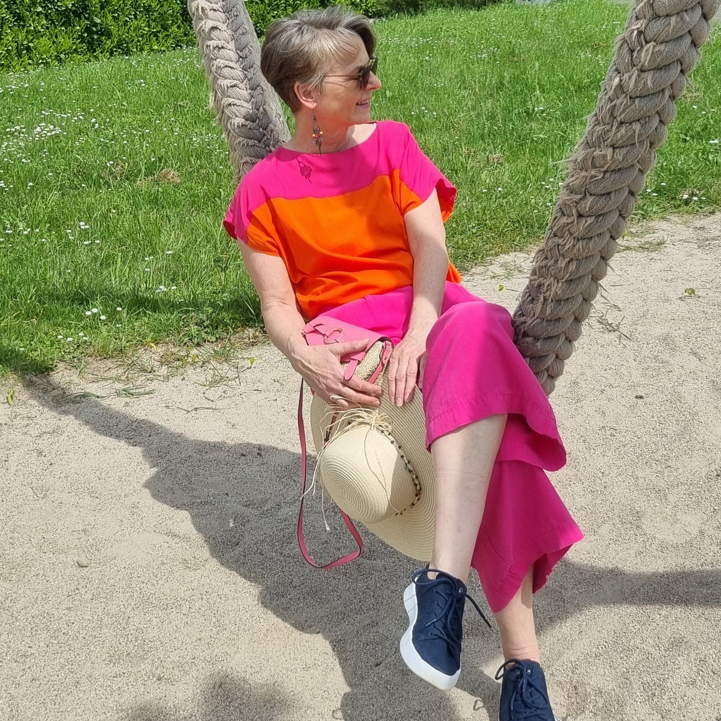 PEONY - Bluse mit Knopfleiste im Rücken - Gr. 34-56