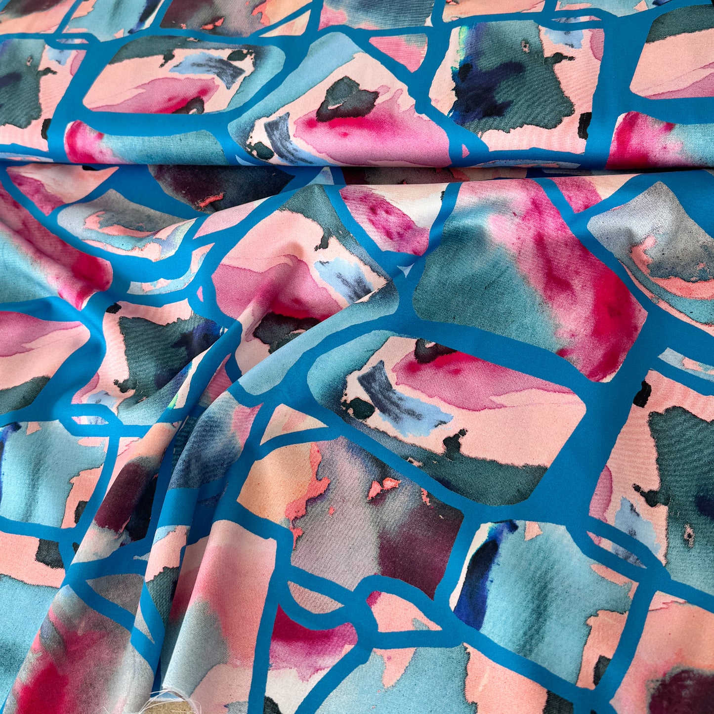 NÄHBOX | Bluse PEONY | RESONATE NEON | NERIDA HANSEN - BLAU (mit Werkzeug)