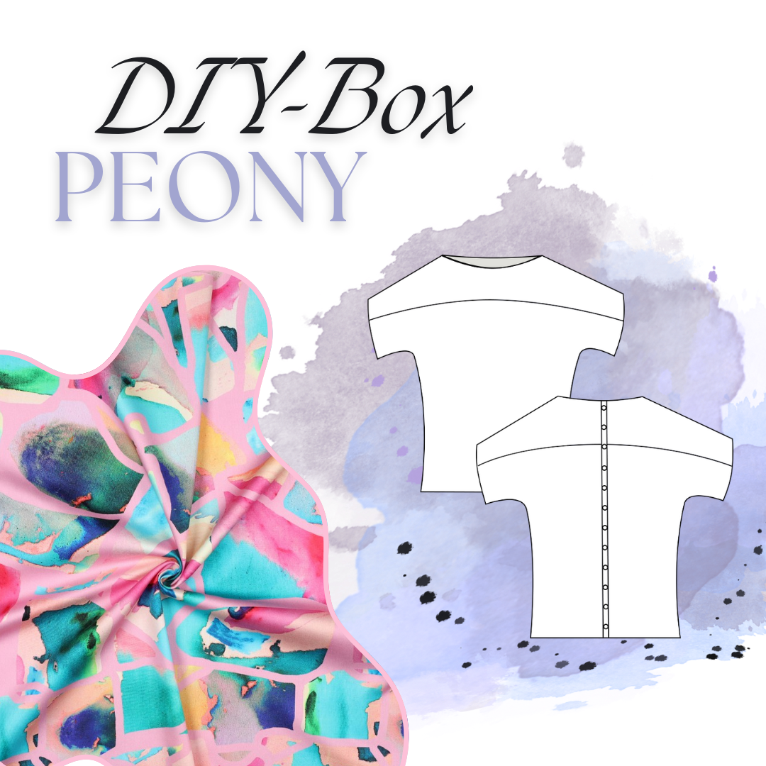 NÄHBOX | Bluse PEONY | RESONATE NEON | NERIDA HANSEN - ROSA (ohne Knopfwerkzeug)
