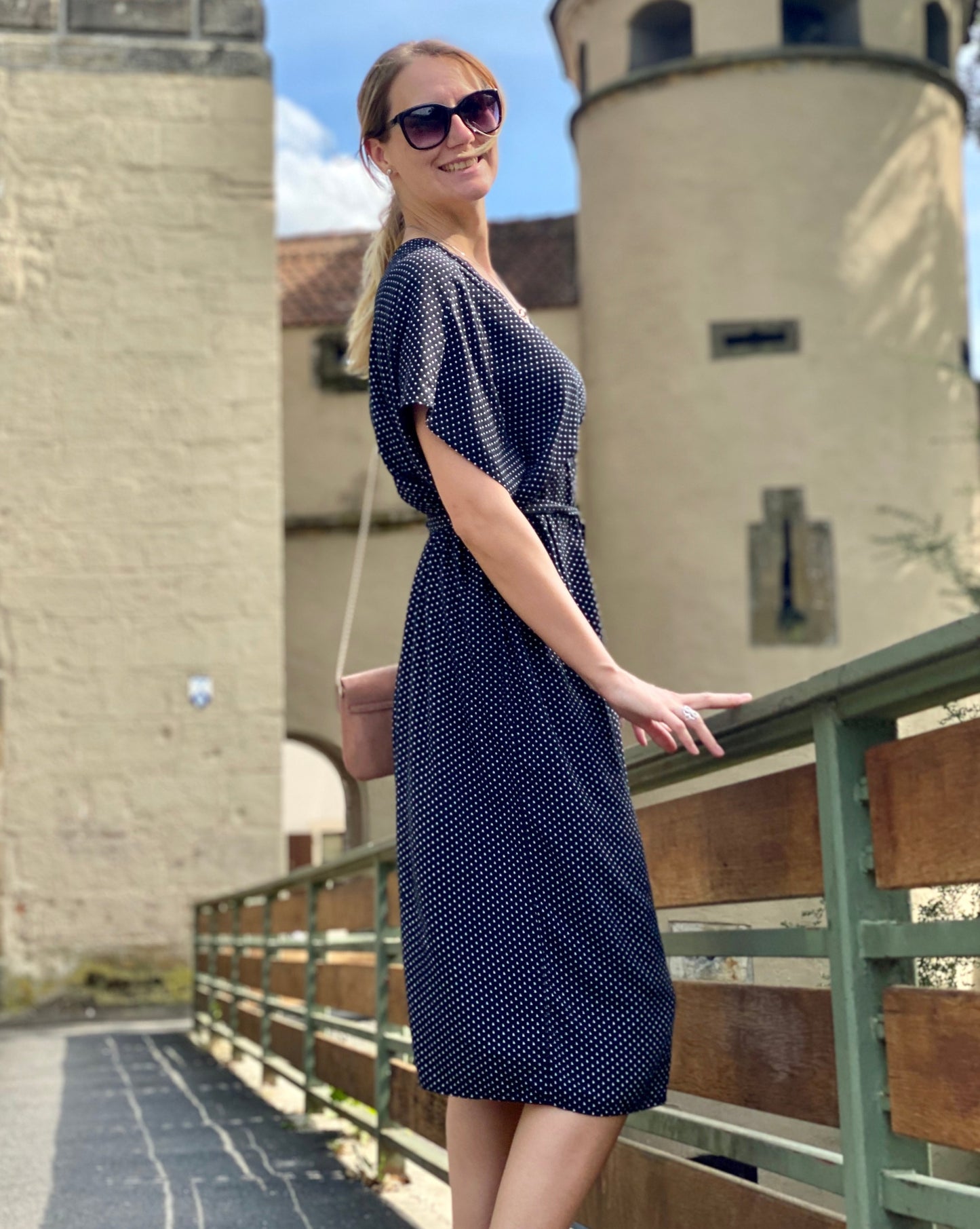 Nähanleitung HOLLY - Kleid im Kaftanlook mit Bindeband | Gr. 34-44 (PDF)