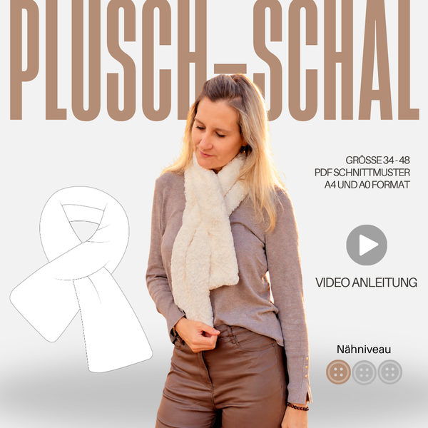 Schnittmuster Plüsch-Schal - One Size