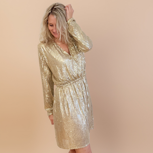 Schnittmuster Kleid ELISA - mit V-Ausschnitt, Wickeloptik und Ärmelvarianten | Gr. 34-48 (PDF)