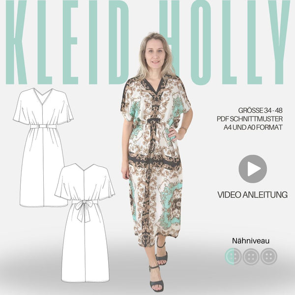 Schnittmuster Kleid HOLLY | Gr. 34-48 (PDF)