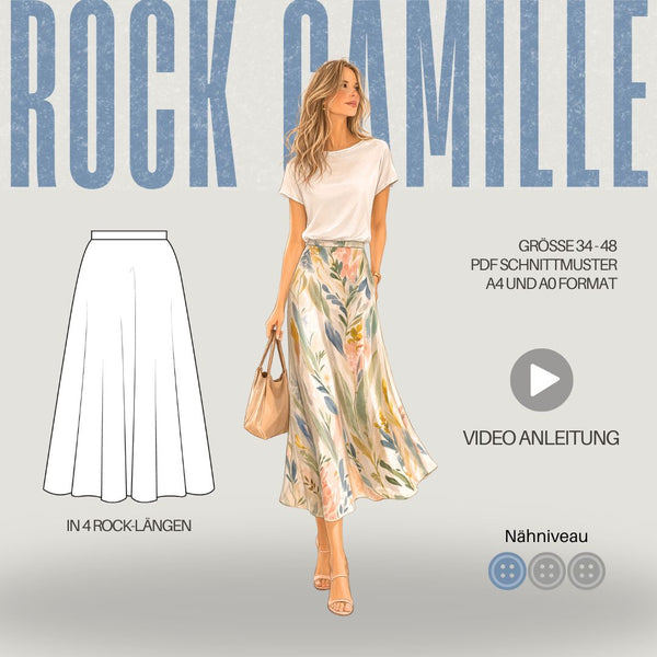 Schnittmuster Rock CAMILLE | Gr. 34–48 (PDF)