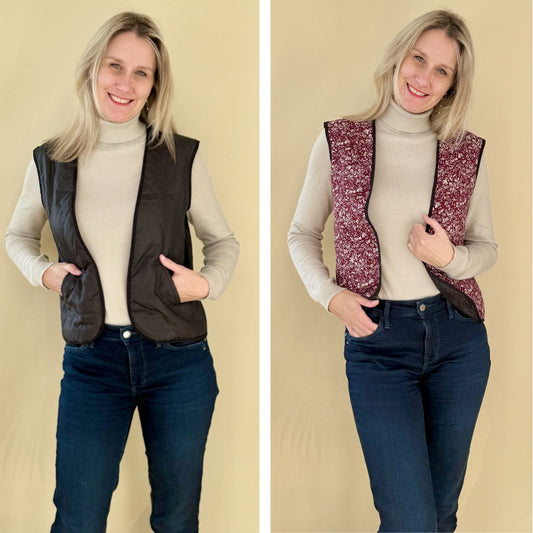 Schnittmuster Weste WENDY - Wendeweste mit Paspeltaschen | Gr. 34-48 (PDF)