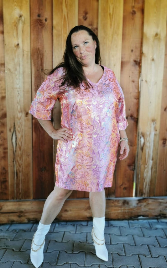 Schnittmuster Kleid TARA - mit V-Ausschnitt und 3/4 Ärmeln | Gr. 34–56 (PDF)