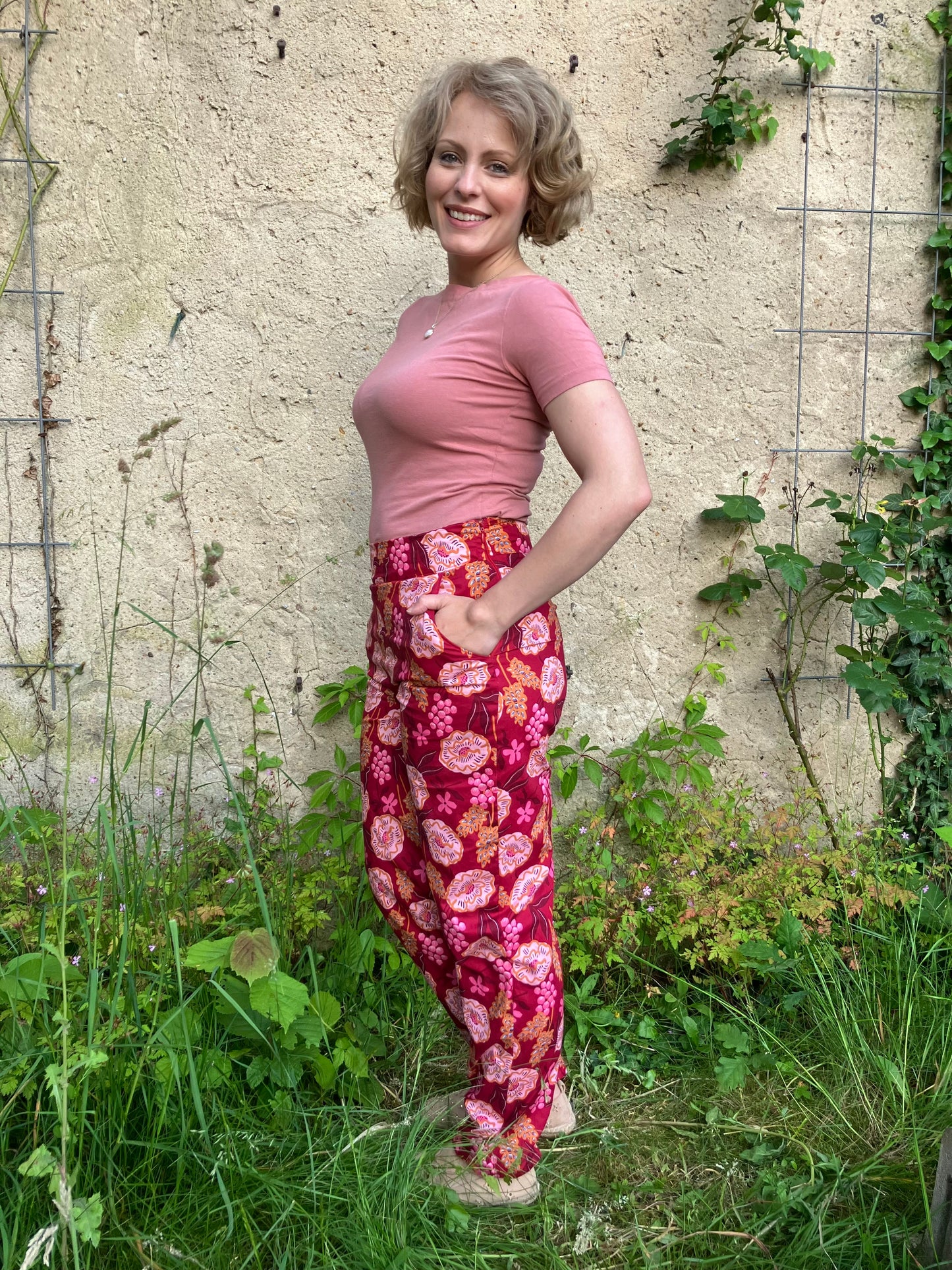 PANSY - Hose mit hohem Bund seitlichen Reißverschluss - Gr. 32-54