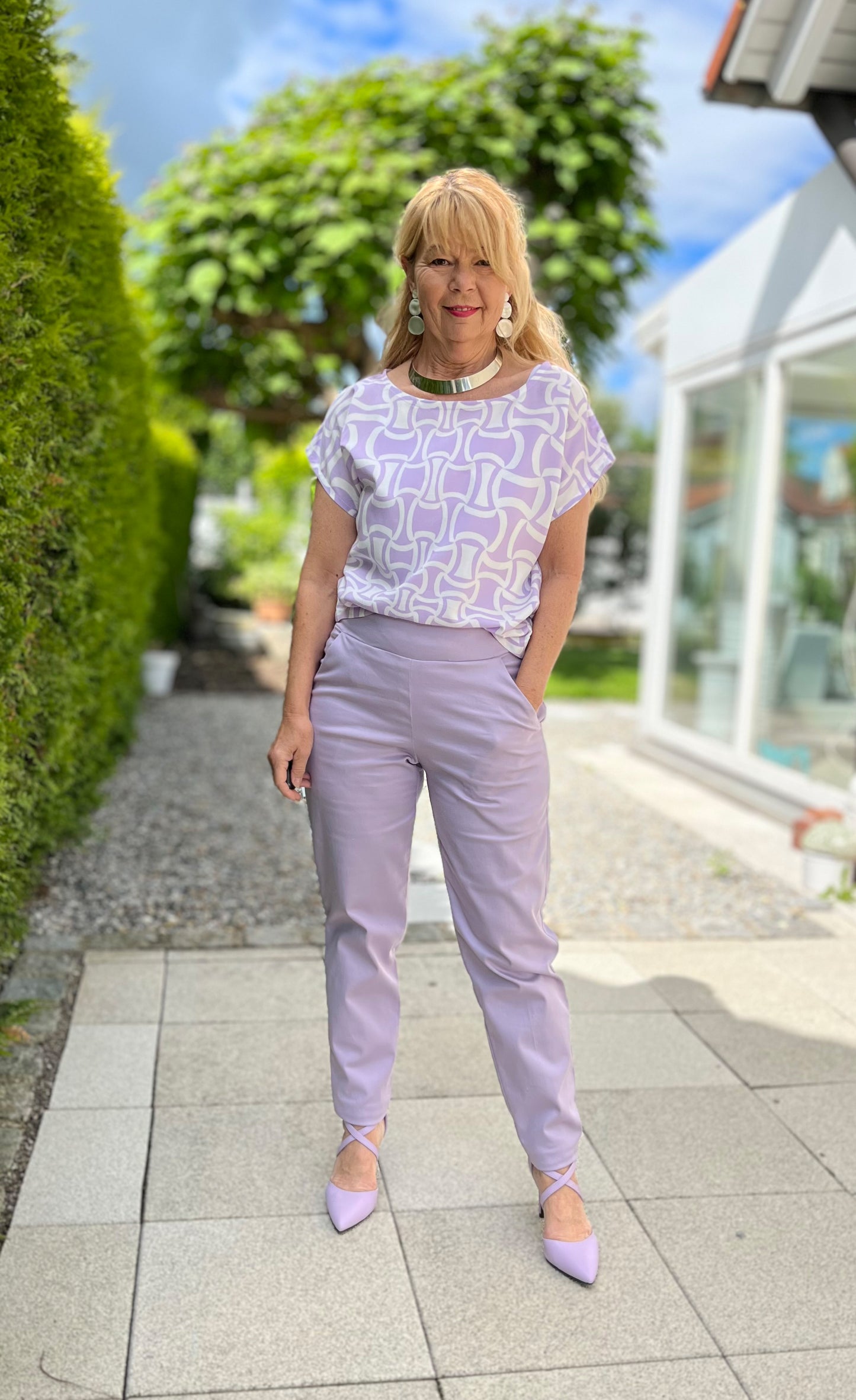 PANSY - Hose mit hohem Bund seitlichen Reißverschluss - Gr. 32-54