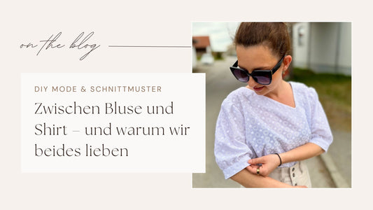 Frau trägt Blusenshirt CELINE mit asymmetrischem Ausschnitt