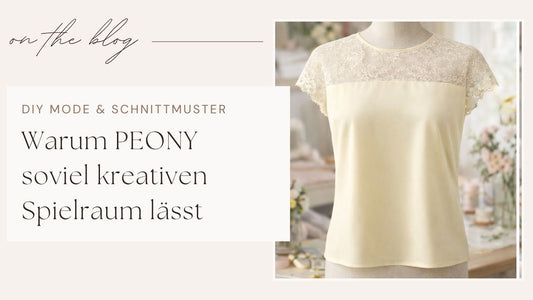 Moderne Blusen nähen: PEONY mit besonderer Knopfleiste im Rücken | sew4me