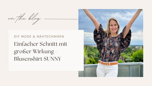 Sommertop mit Rüschen nähen: Schnittmuster SUNNY Guide | Sew4me