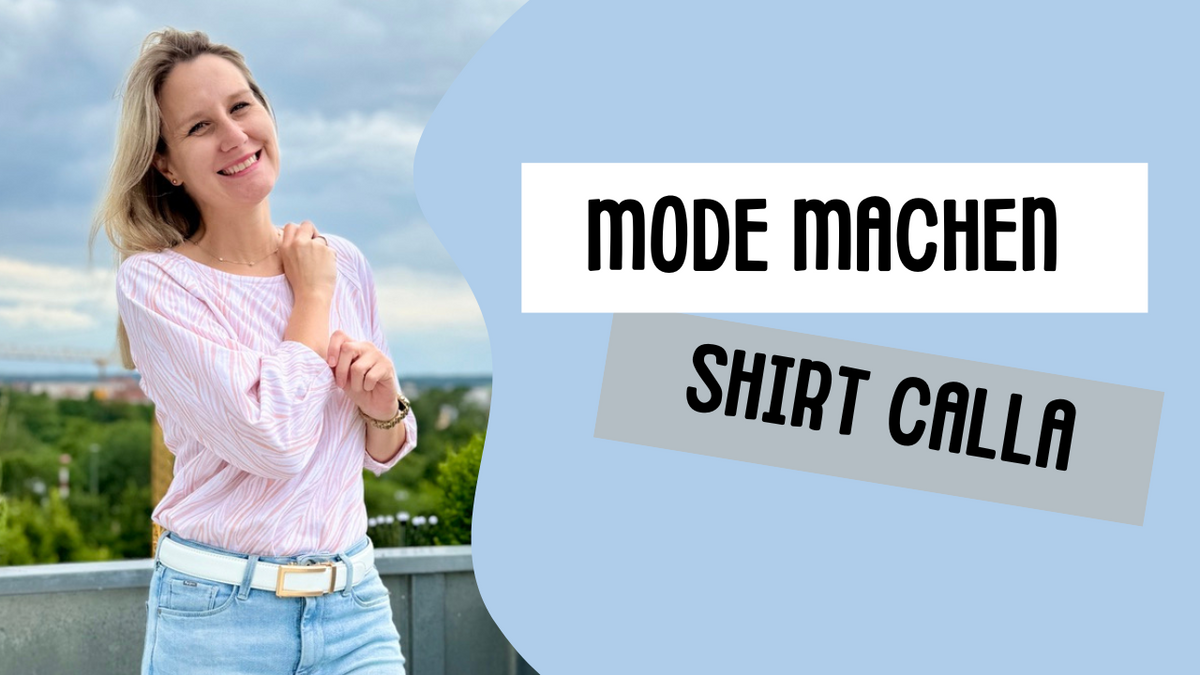 Shirt CALLA nähen: Sommershirt mit Puffärmeln aus Jersey | sew4me