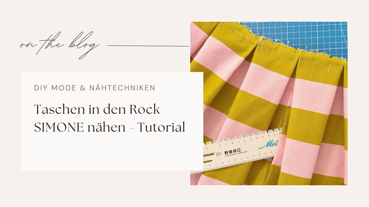 Nahttaschen in den Rock Simone nähen – Zuschnitt-Anleitung