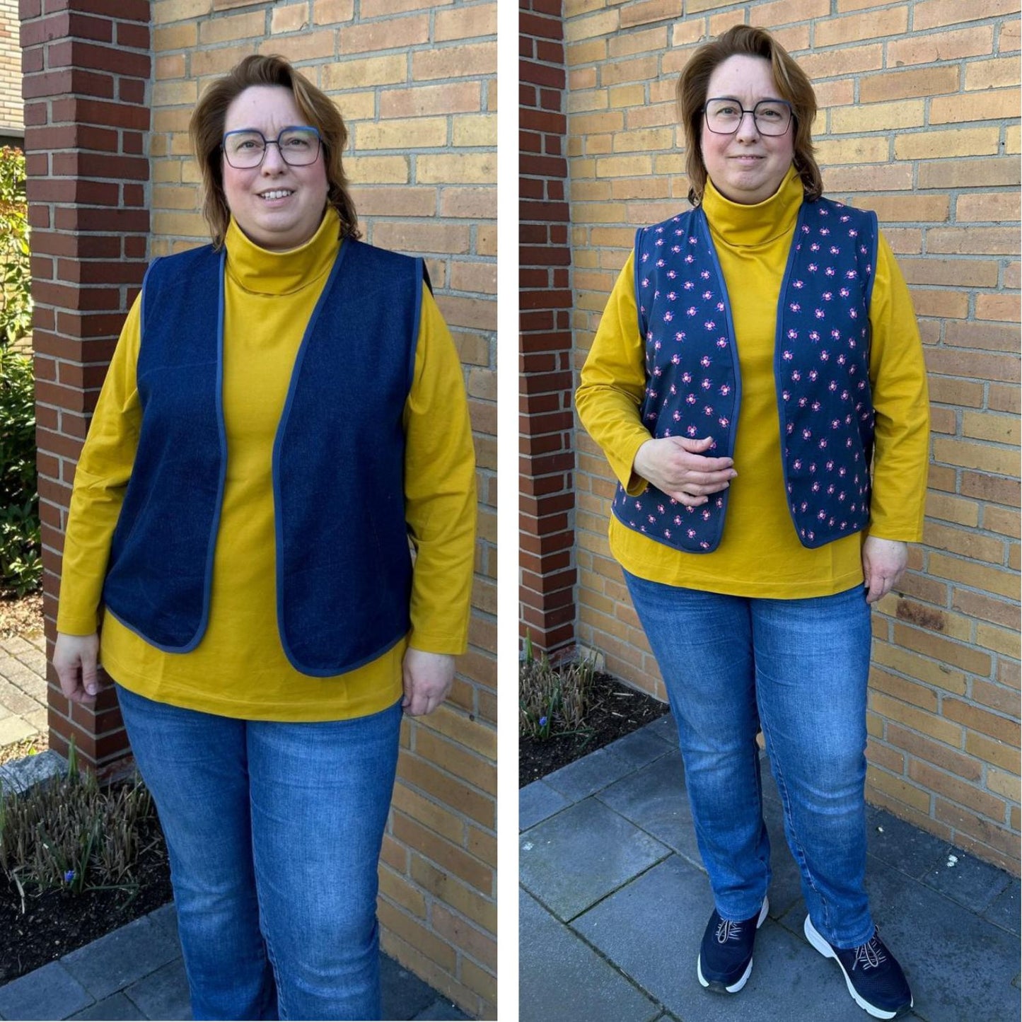 WENDY - Wendeweste mit Paspeltaschen - Gr. 34-48
