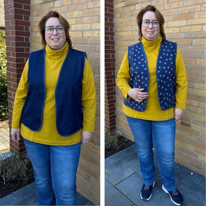 WENDY - Wendeweste mit Paspeltaschen - Gr. 34-48