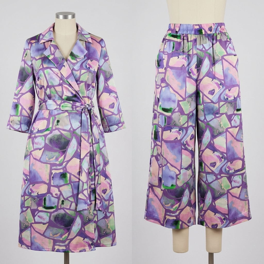 BAUMWOLLSATIN RESONATE NEON | NERIDA HANSEN - LILA | 1,80m