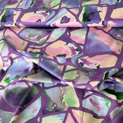 BAUMWOLLSATIN RESONATE NEON | NERIDA HANSEN - LILA | 1,80m