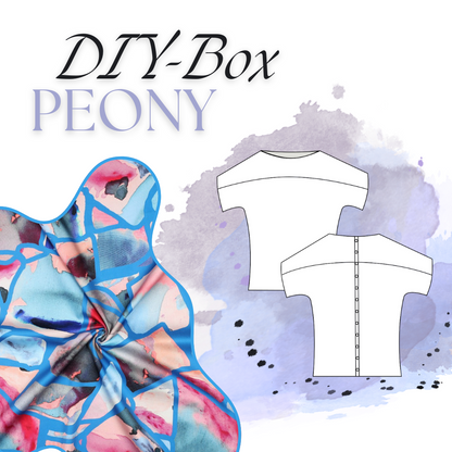 NÄHBOX  | Bluse PEONY  | RESONATE NEON | NERIDA HANSEN - BLAU