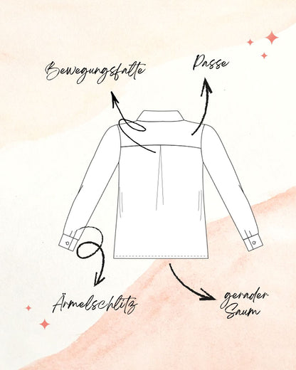 PDF-Schnittmuster Outfit-Bundle: Hemdbluse RENA & Hose CARO (Gr. 34-48)