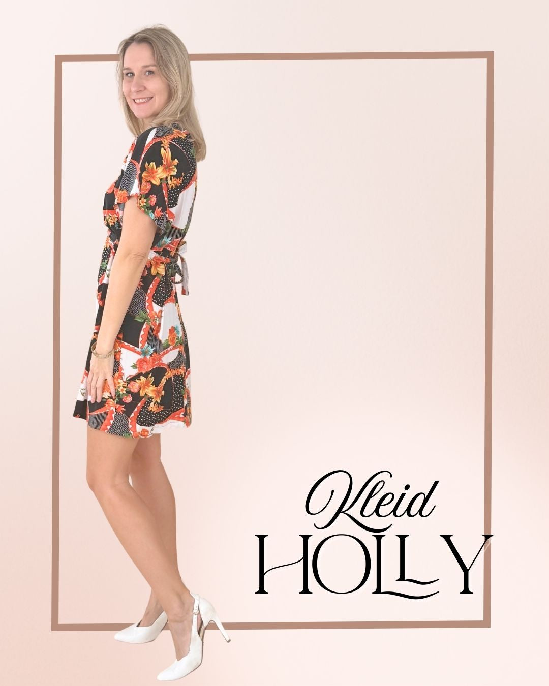 Nähanleitung HOLLY - Kleid im Kaftanlook mit Bindeband | Gr. 34-44 (PDF)