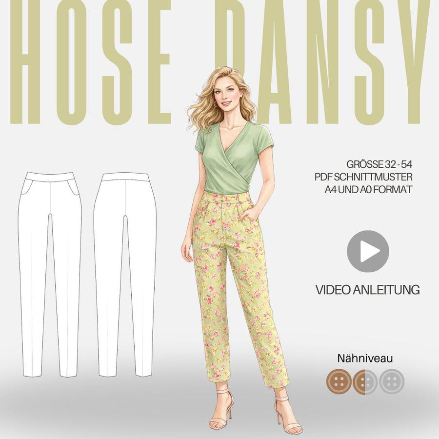 Schnittmuster Hose PANSY | Gr. 32-54 (PDF)