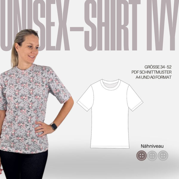 Schnittmuster T-Shirt IVY | Gr. 34-52 (PDF)