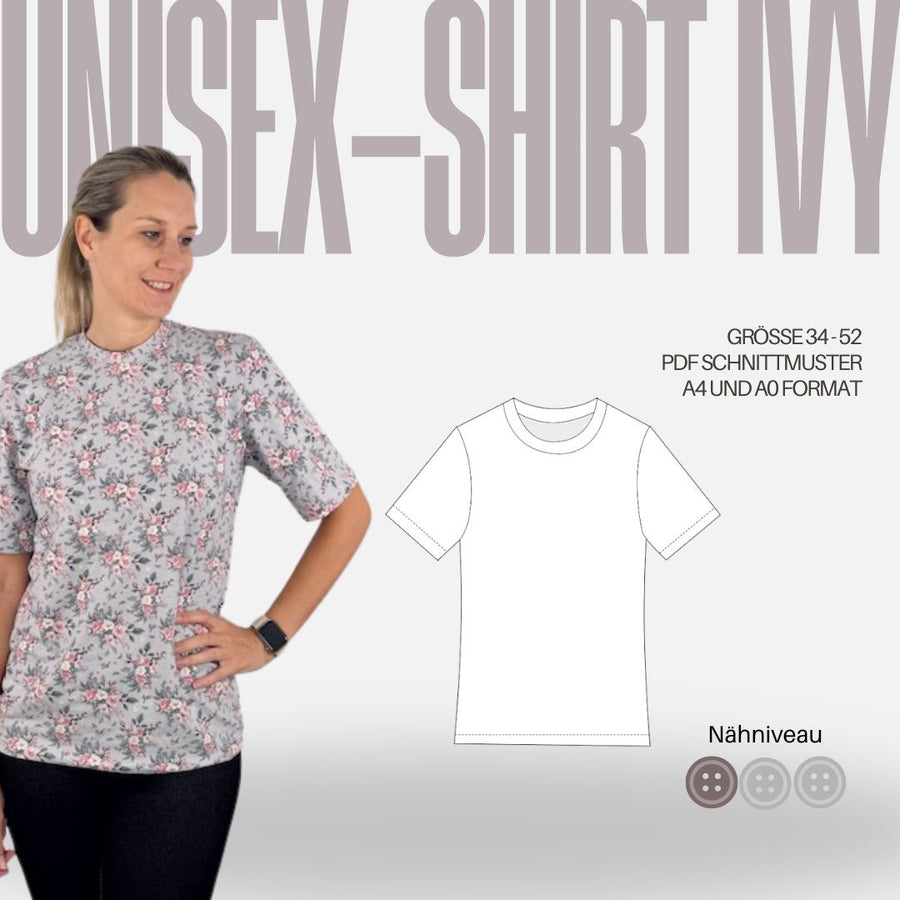 Schnittmuster T-Shirt IVY | Gr. 34-52 (PDF)