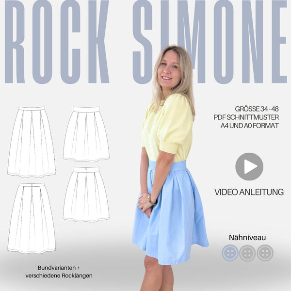 Schnittmuster Rock SIMONE | Gr. 34–48 (PDF)