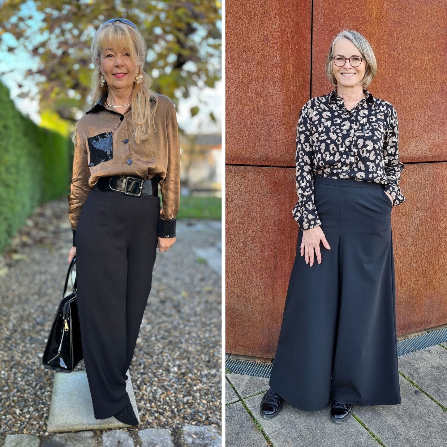 PDF-Schnittmuster Outfit-Bundle: Hemdbluse RENA & Palazzohose HEIDI (Gr. 34-48)