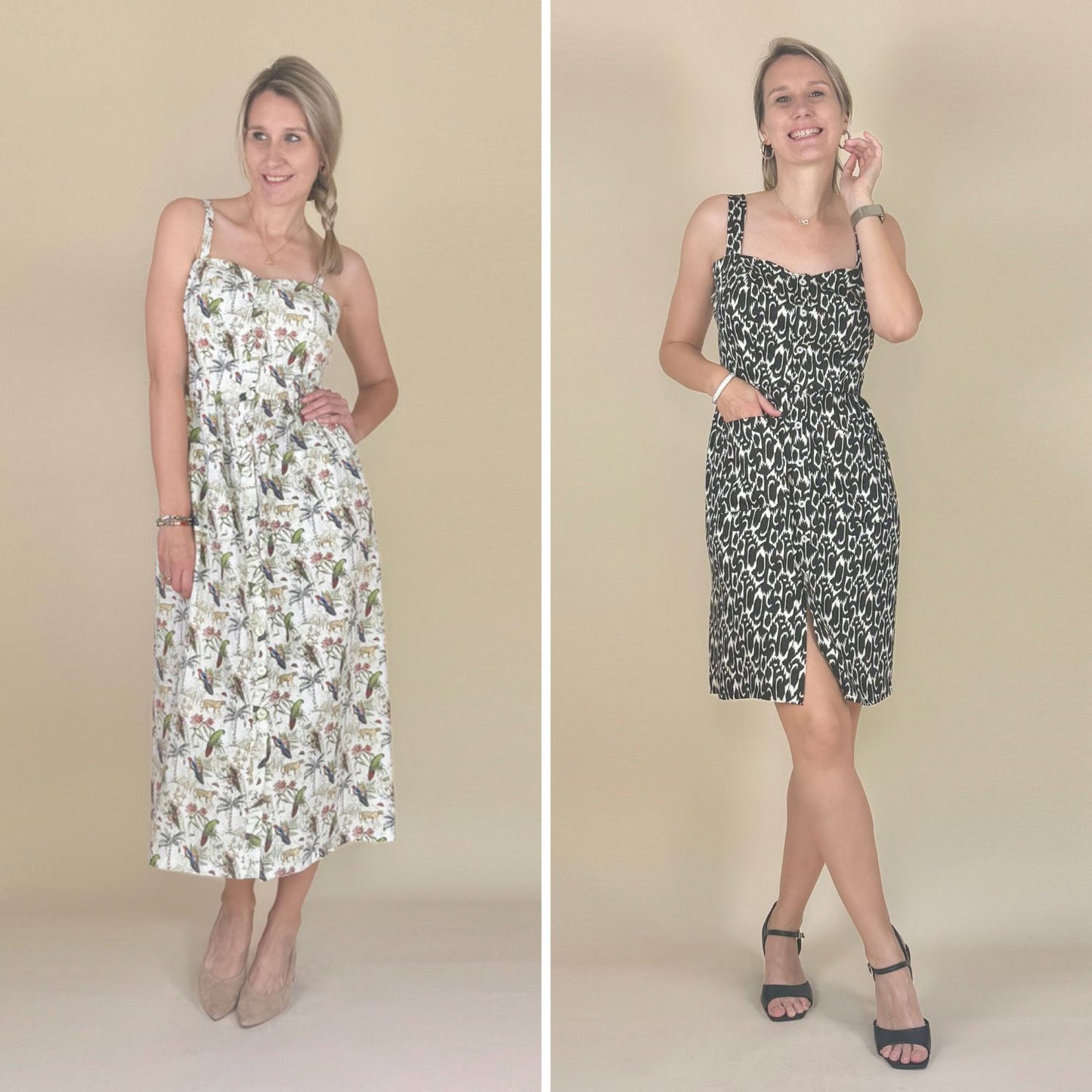 Schnittmuster Kleid SUMMER – mit Knopfleiste & Taschen | Gr. 34–48 (PDF)