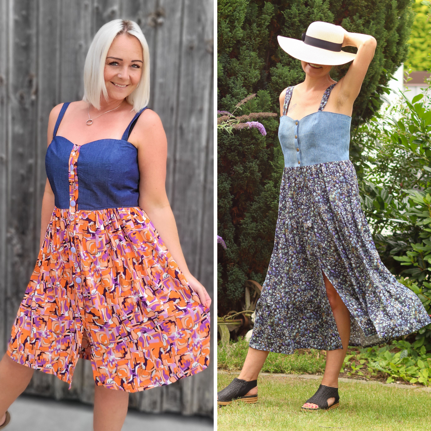 Schnittmuster Kleid SUMMER – mit Knopfleiste & Taschen | Gr. 34–48 (PDF)