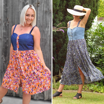 Schnittmuster Kleid SUMMER – mit Knopfleiste & Taschen | Gr. 34–48 (PDF)