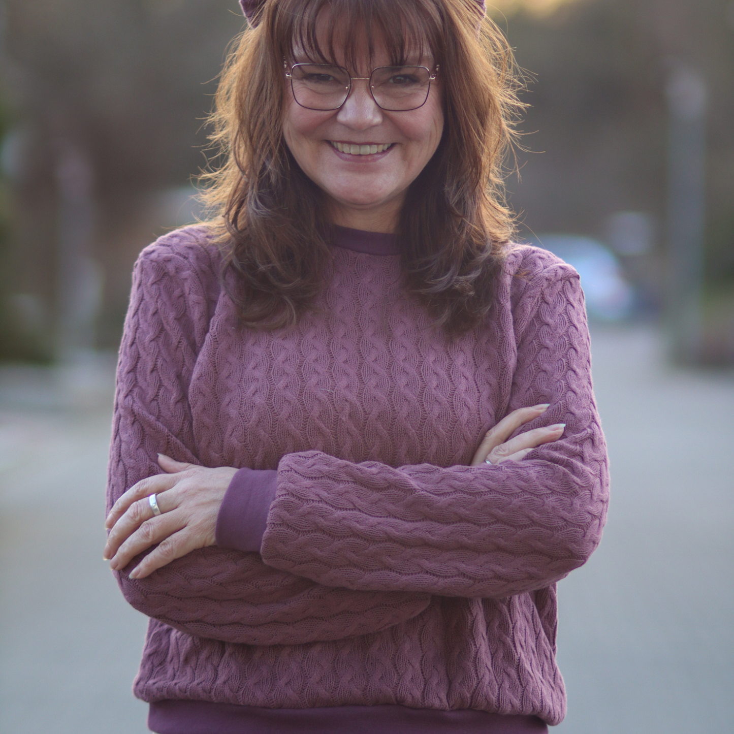 PAULA - klassischer Pullover mit Rundhalsausschnitt - Gr. 34-48