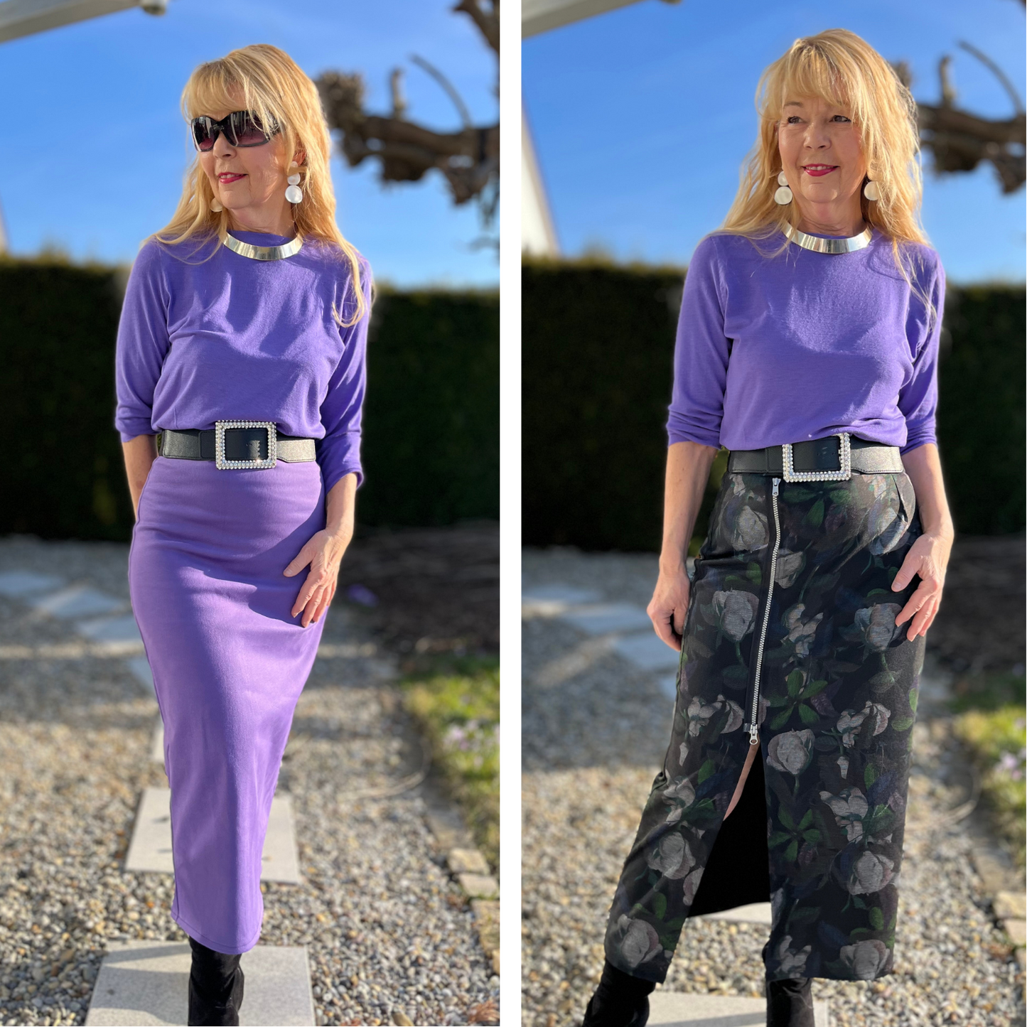 PAULA - klassischer Pullover mit Rundhalsausschnitt - Gr. 34-48