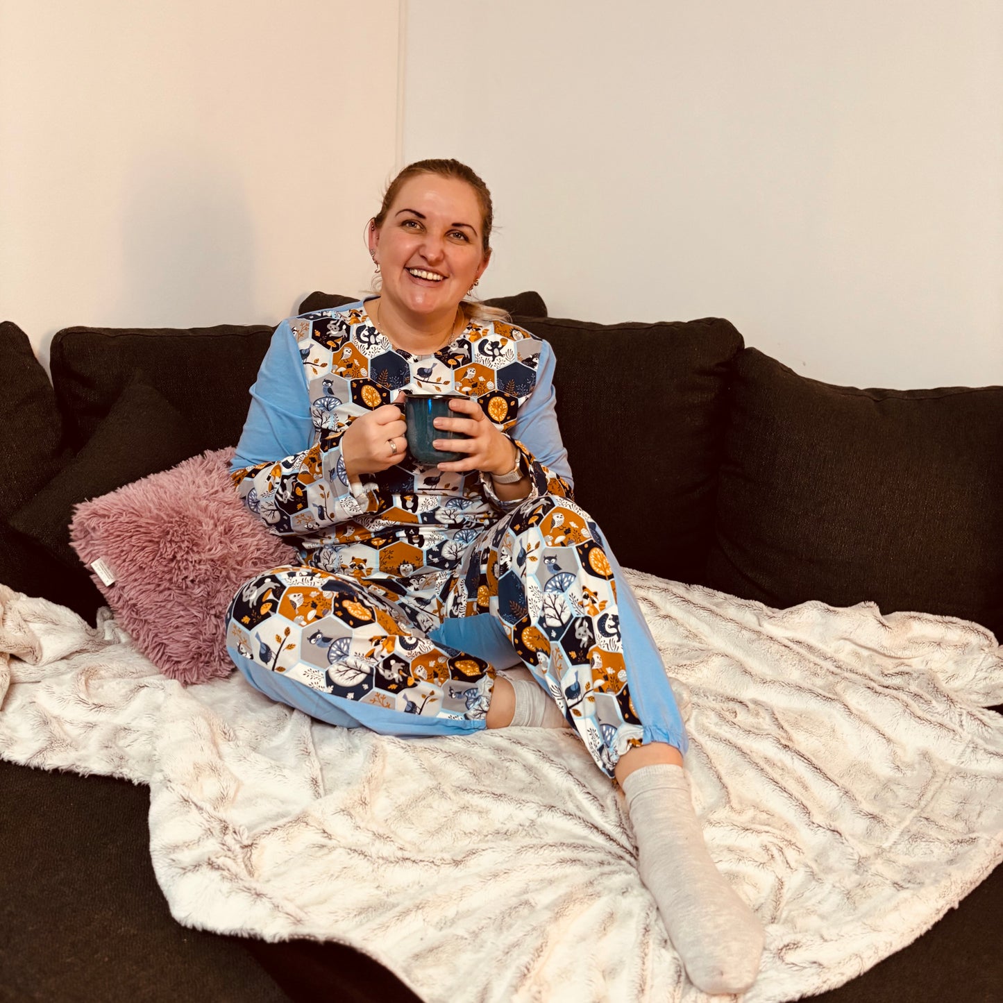 Schnittmuster Pyjama-Set CLARA - Schlafanzug Shirt und Hose | Gr. 34-48 (PDF)