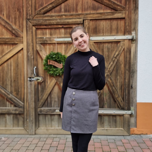 Schnittmuster Rock LILLY - Minirock mit Wickeloptik | Gr. 34-48 (PDF)