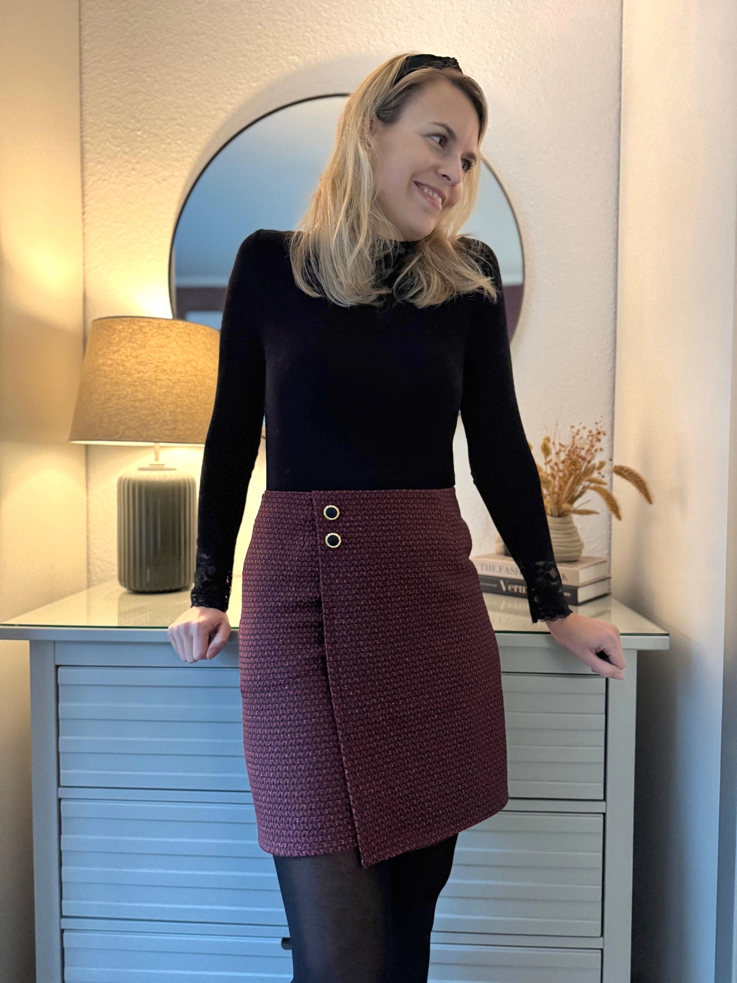 Schnittmuster Rock LILLY - Minirock mit Wickeloptik | Gr. 34-48 (PDF)