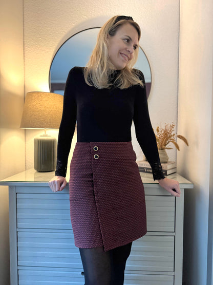 Schnittmuster Rock LILLY - Minirock mit Wickeloptik | Gr. 34-48 (PDF)