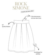 Schnittmuster Rock SIMONE | Gr. 34–48 (PDF)