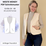 Schnittmuster Weste WENDY | Gr. 34-48 (PDF)
