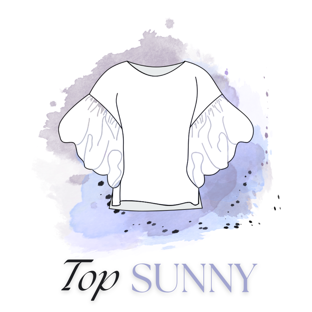 Freebook - Sommertop SUNNY - Minimal-Waste-Schnittmuster - Gr. 34-44